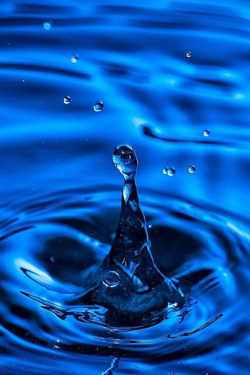 Dark Blue Aesthetic Tumblr, water drops, deep blue water, SD Phone Wallpaper