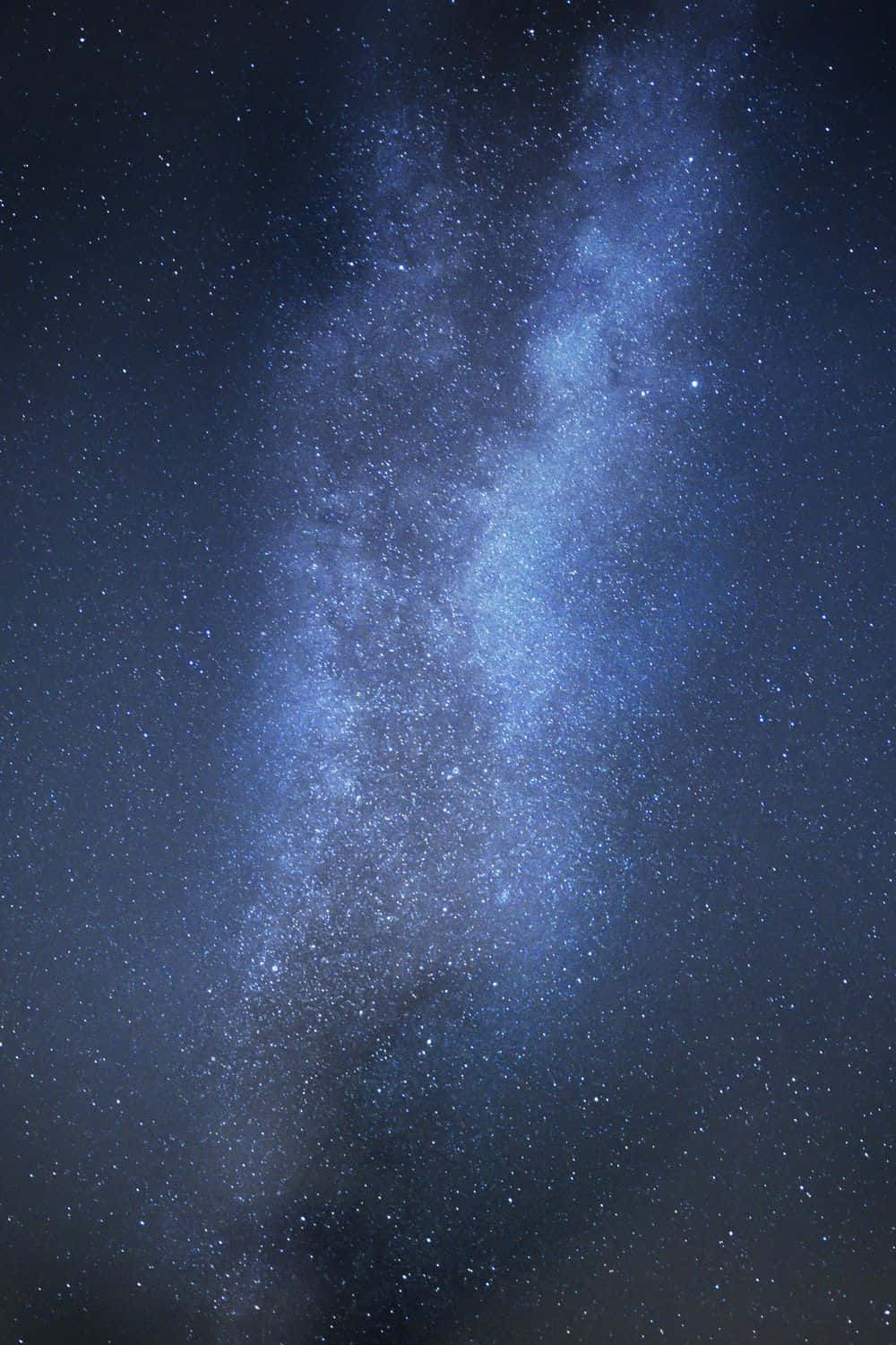 Dark Blue Star, Milky Way galaxy, vibrant blue, HD Phone Wallpaper