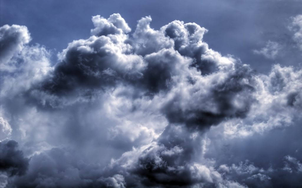 stormy dark blue clouds, deep blues, stark whites, SD Desktop Wallpaper