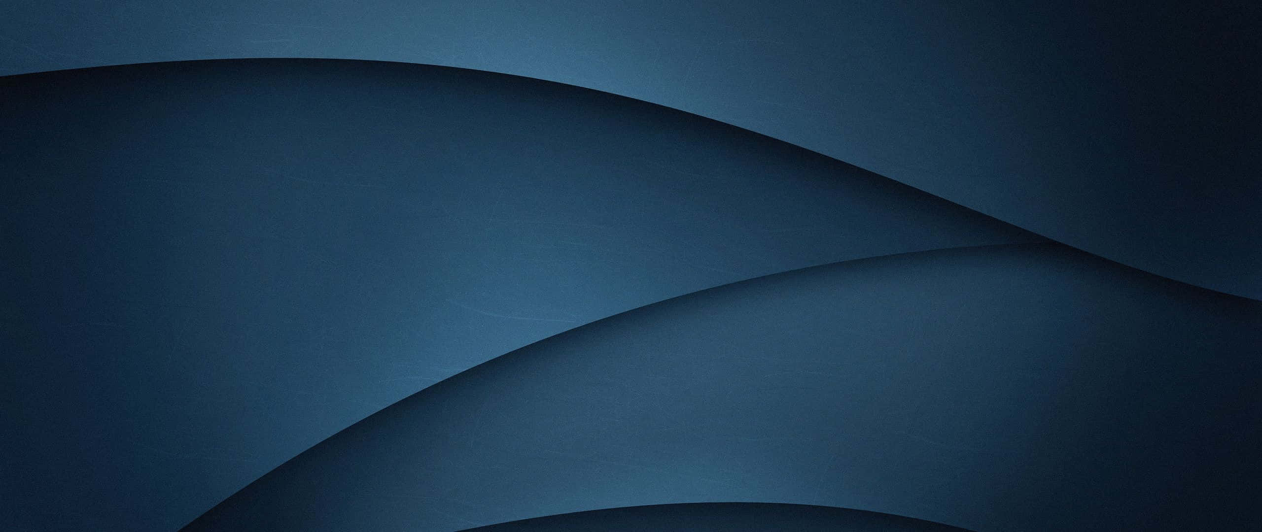 Dark Blue Gradient, wavy lines, deep blue, 2K Desktop Wallpaper
