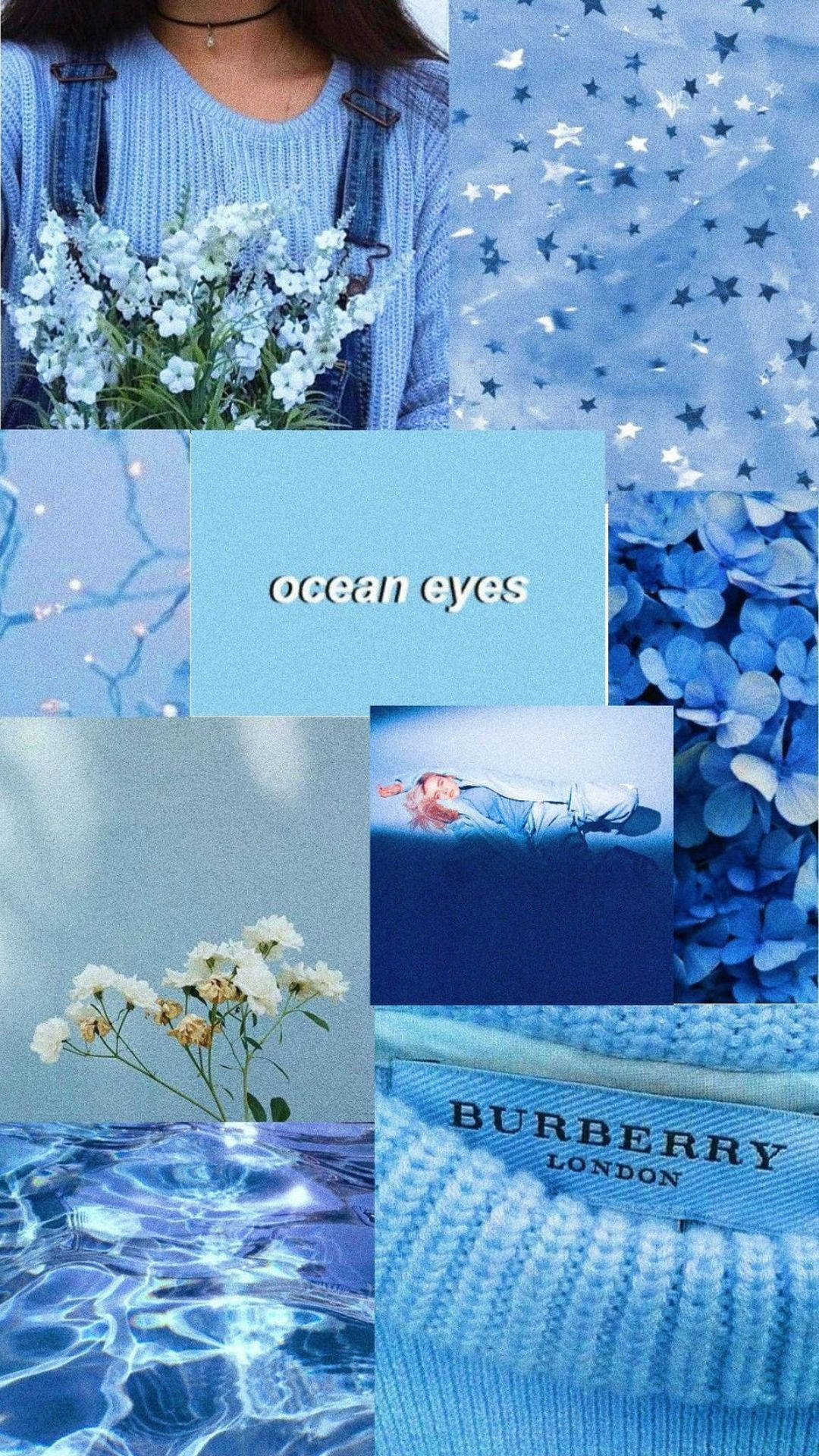 Dark Blue iPhone, ocean eyes, flowers, Full HD Phone Wallpaper