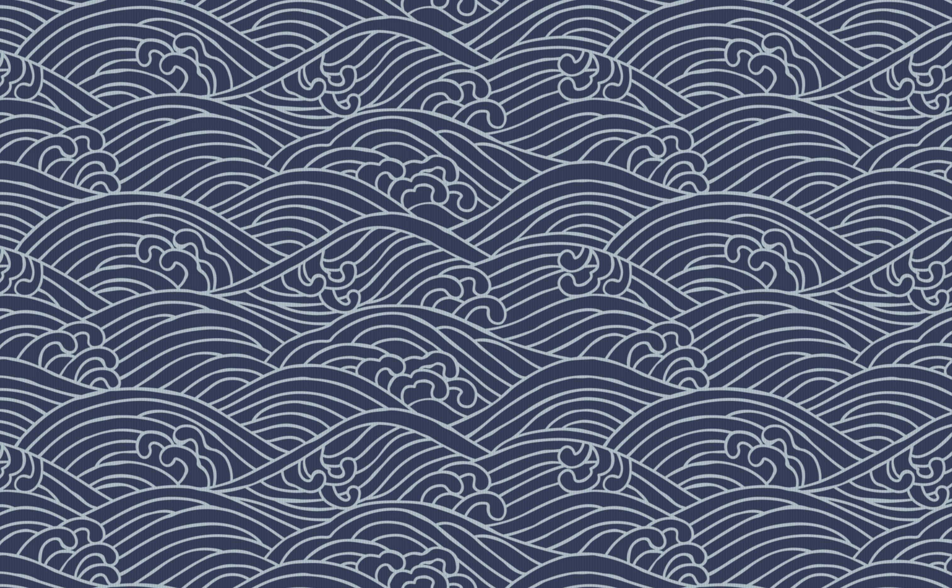 blue and white wave pattern, navy blue, white, 2K Desktop Wallpaper