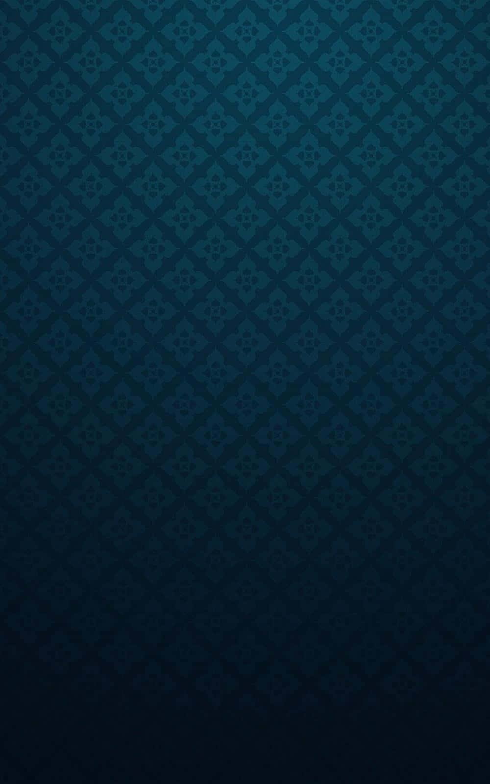 dark blue pattern, damask pattern, black, HD Phone Wallpaper