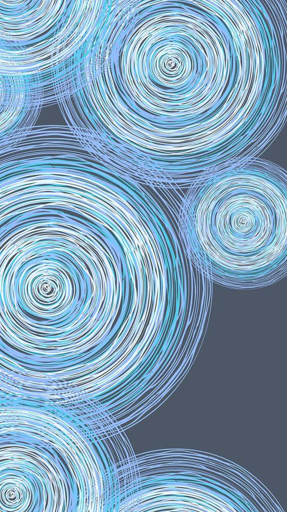 dark blue pattern, 564 x 1003, concentric circles, SD Phone Wallpaper