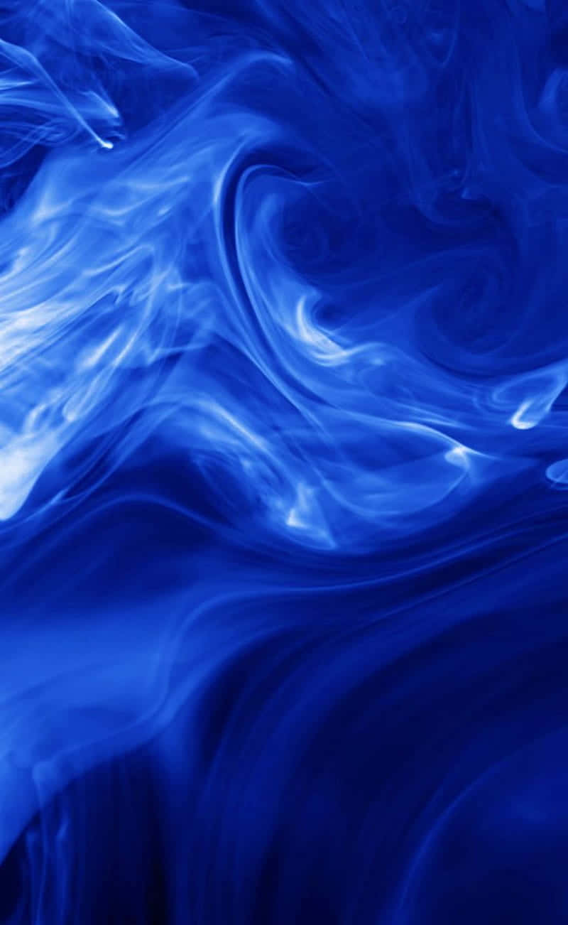 Dark Blue, swirling blue ink, dynamic fluid patterns, HD Phone Wallpaper