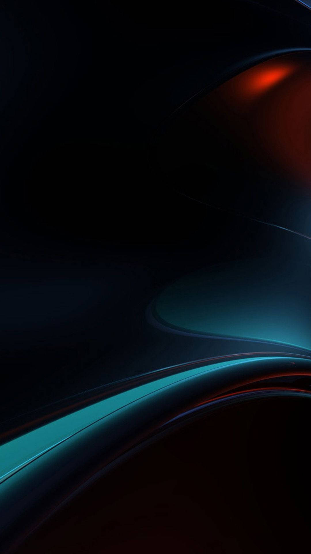 blue cool dark line, glowing teal, red curved light streaks, Full HD Phone Wallpaper