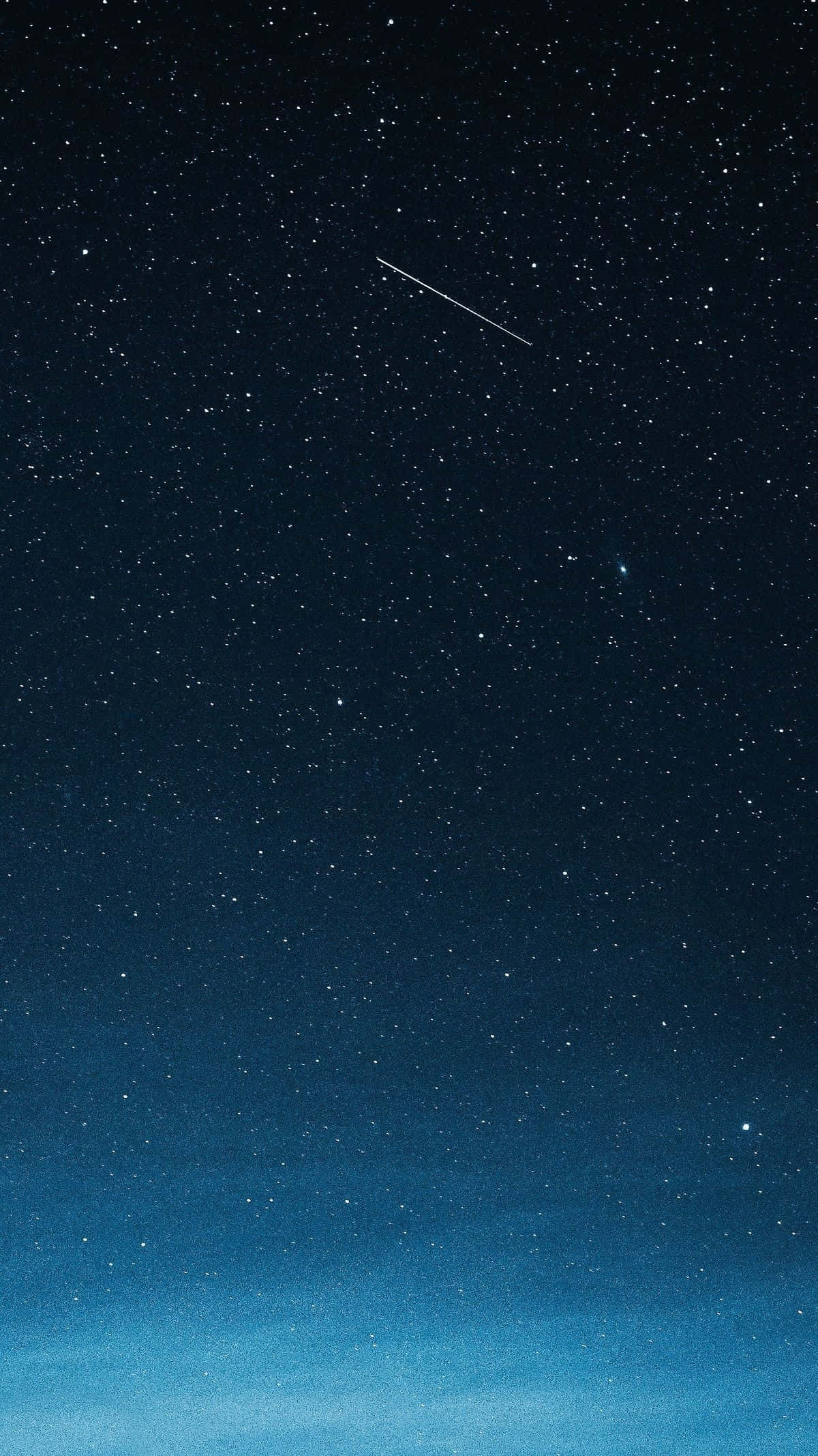 Dark Blue Star, shooting star, night sky, Full HD Phone Wallpaper