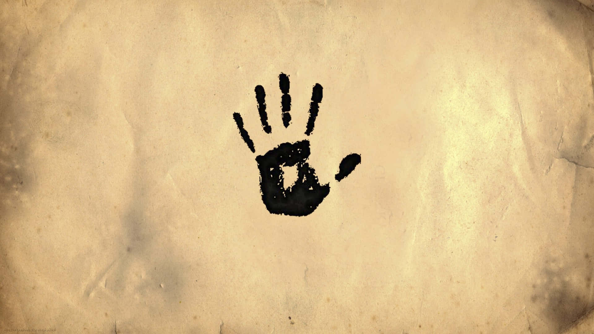 Dark Brotherhood, black hand, aged parchment, Full HD Desktop Wallpaper