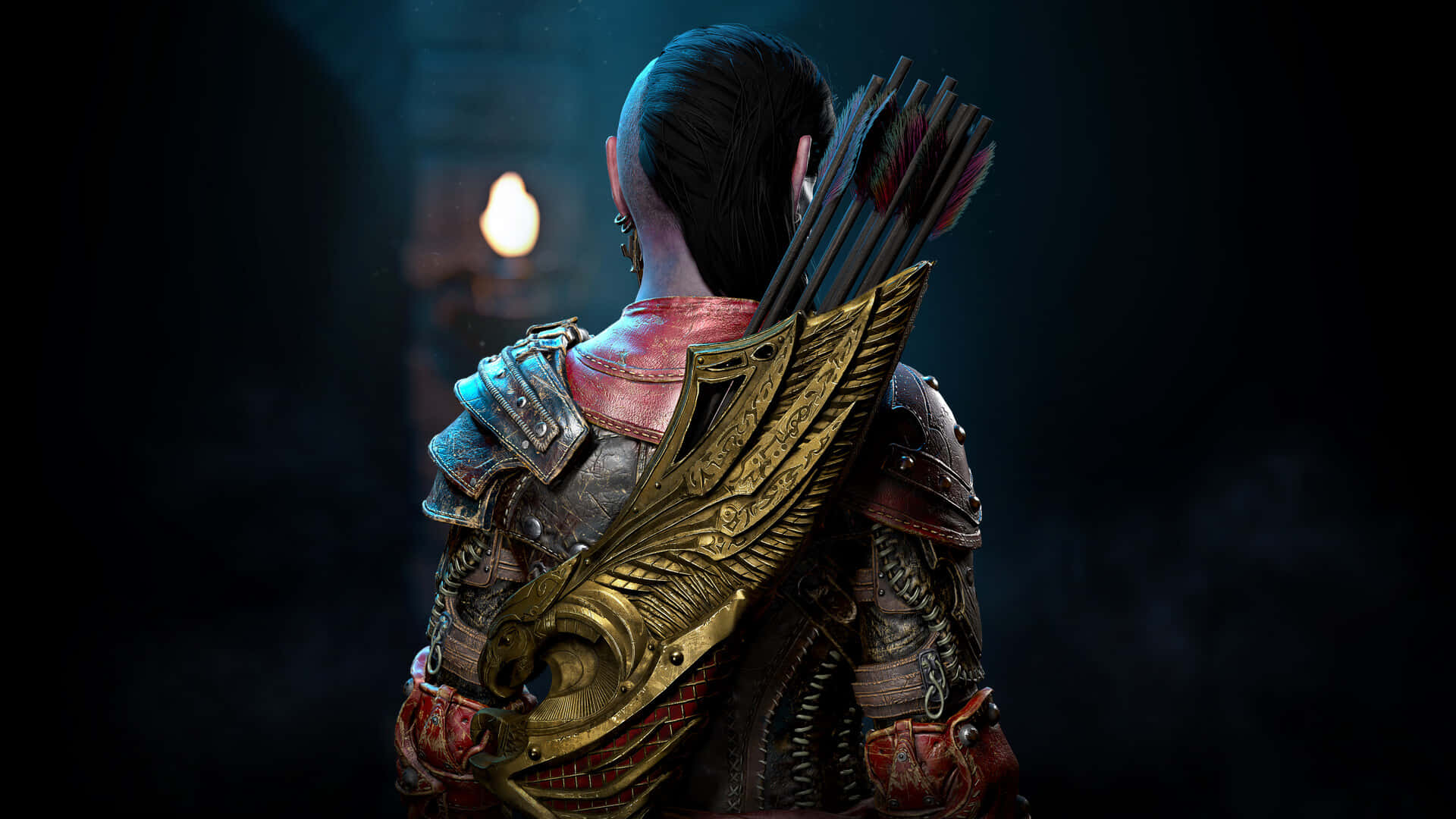 Dark Brotherhood, archer, elf quiver, Full HD Desktop Wallpaper