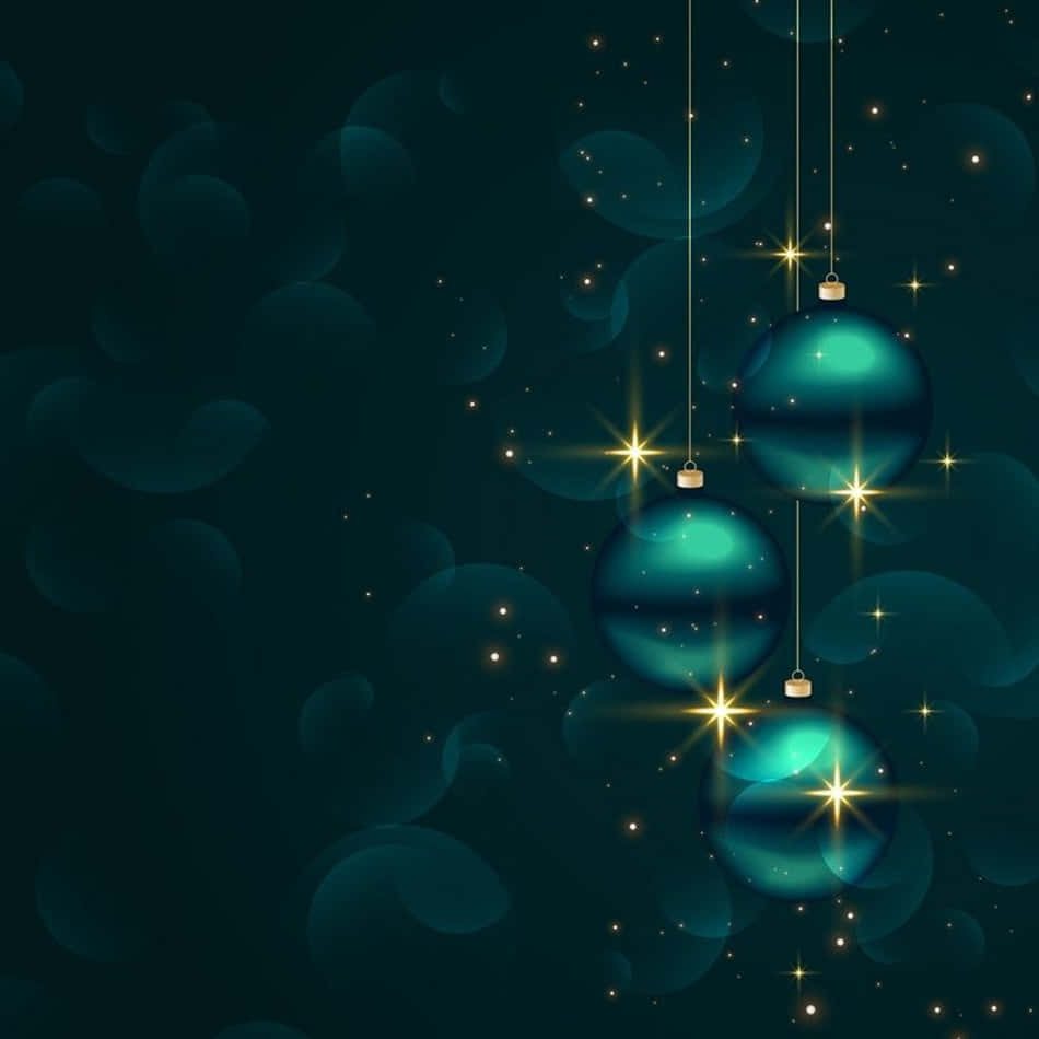 Dark Green Christmas, teal, bokeh background, SD Desktop Wallpaper