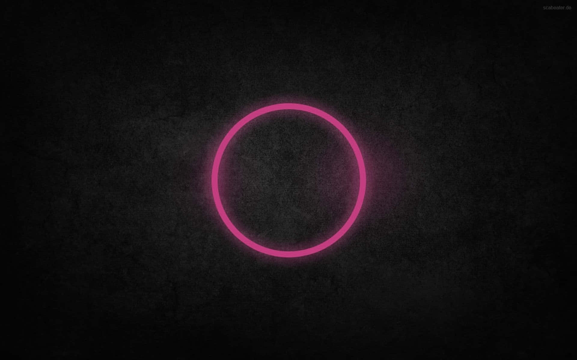 Dark Circles, glowing pink neon circle, textured dark gray background, Full HD Desktop Wallpaper
