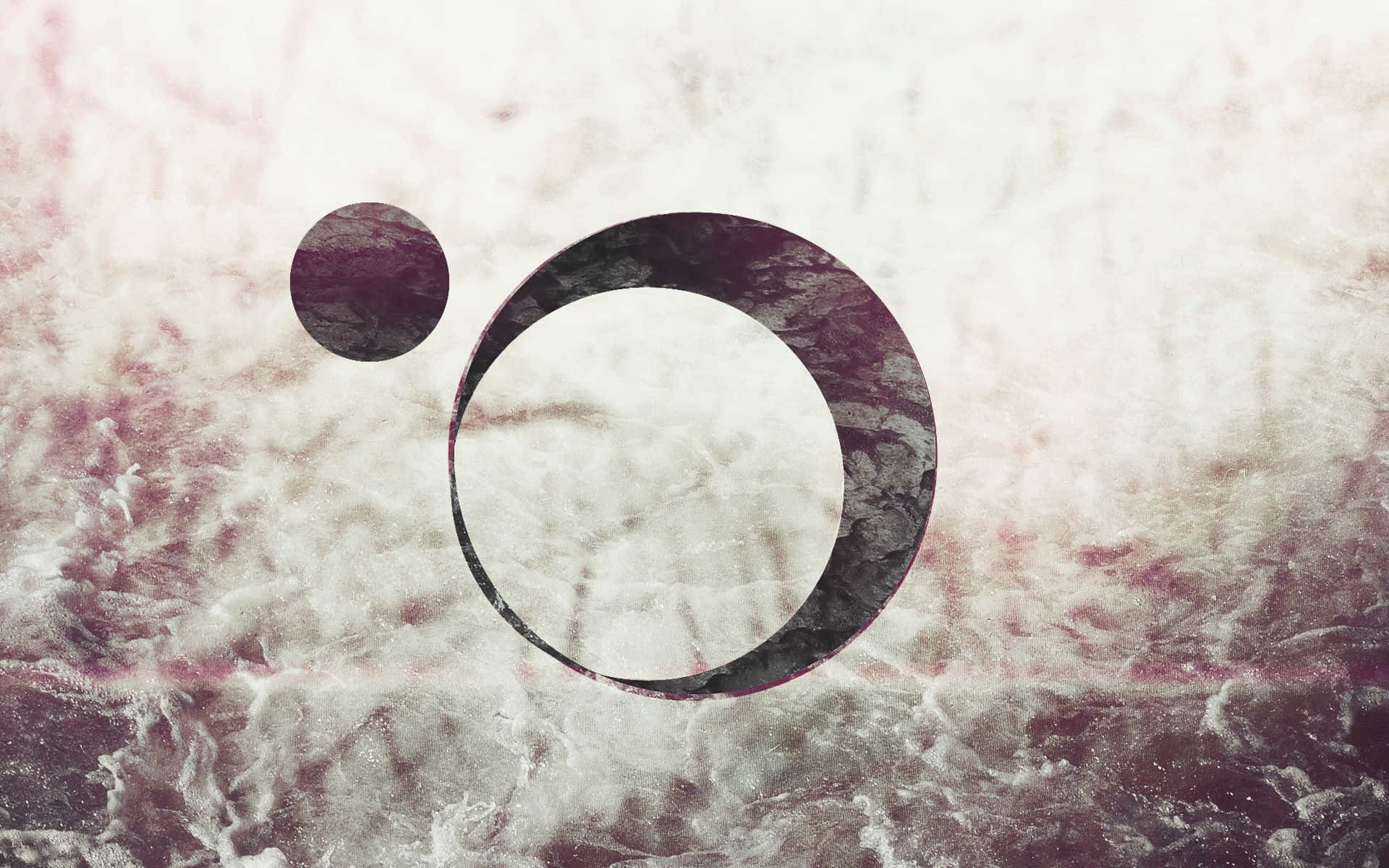 Dark Circles, muted purples, creams, Full HD Desktop Wallpaper
