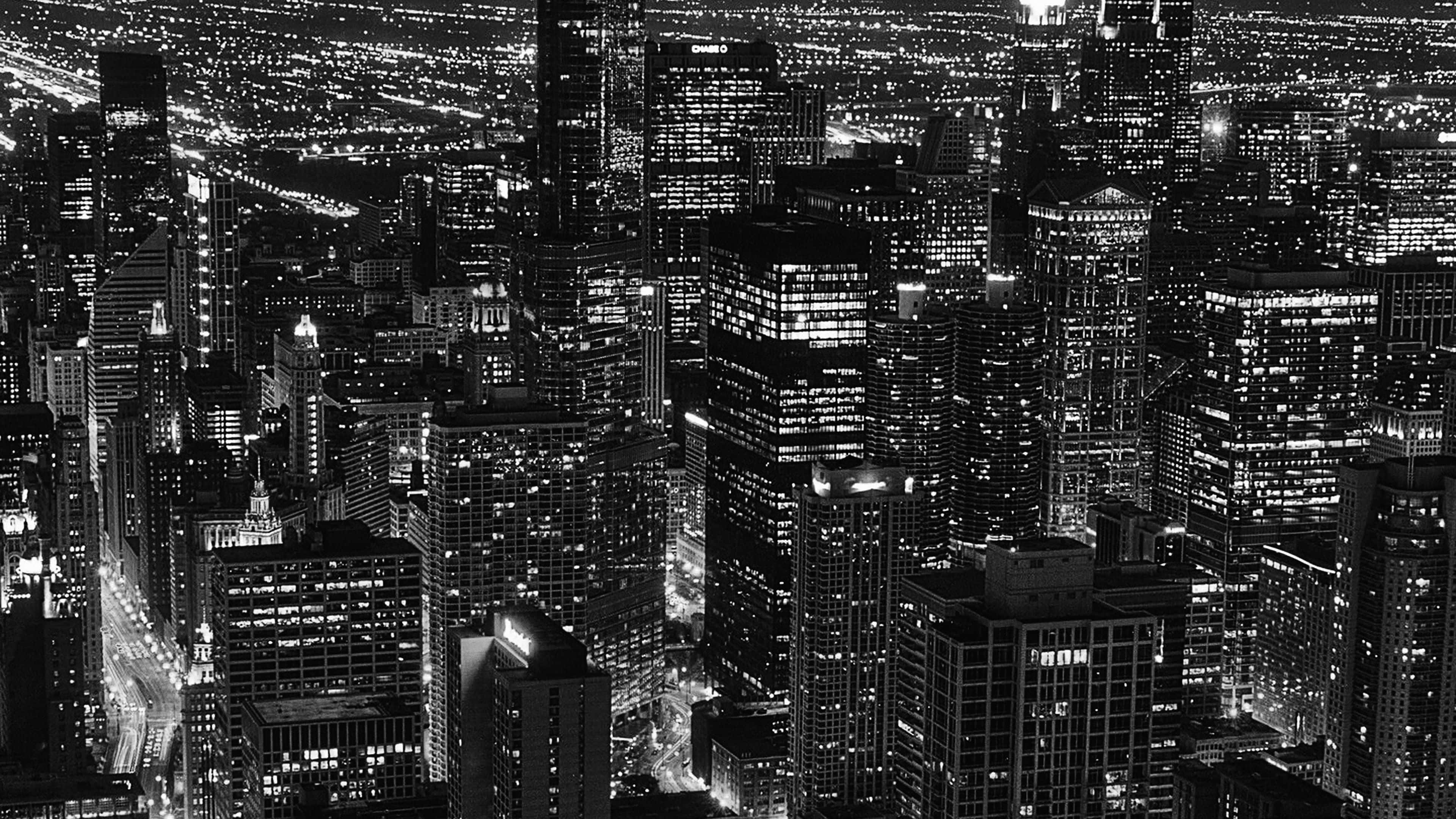 Dark City 4K, night, cityscape, 4K Desktop Wallpaper
