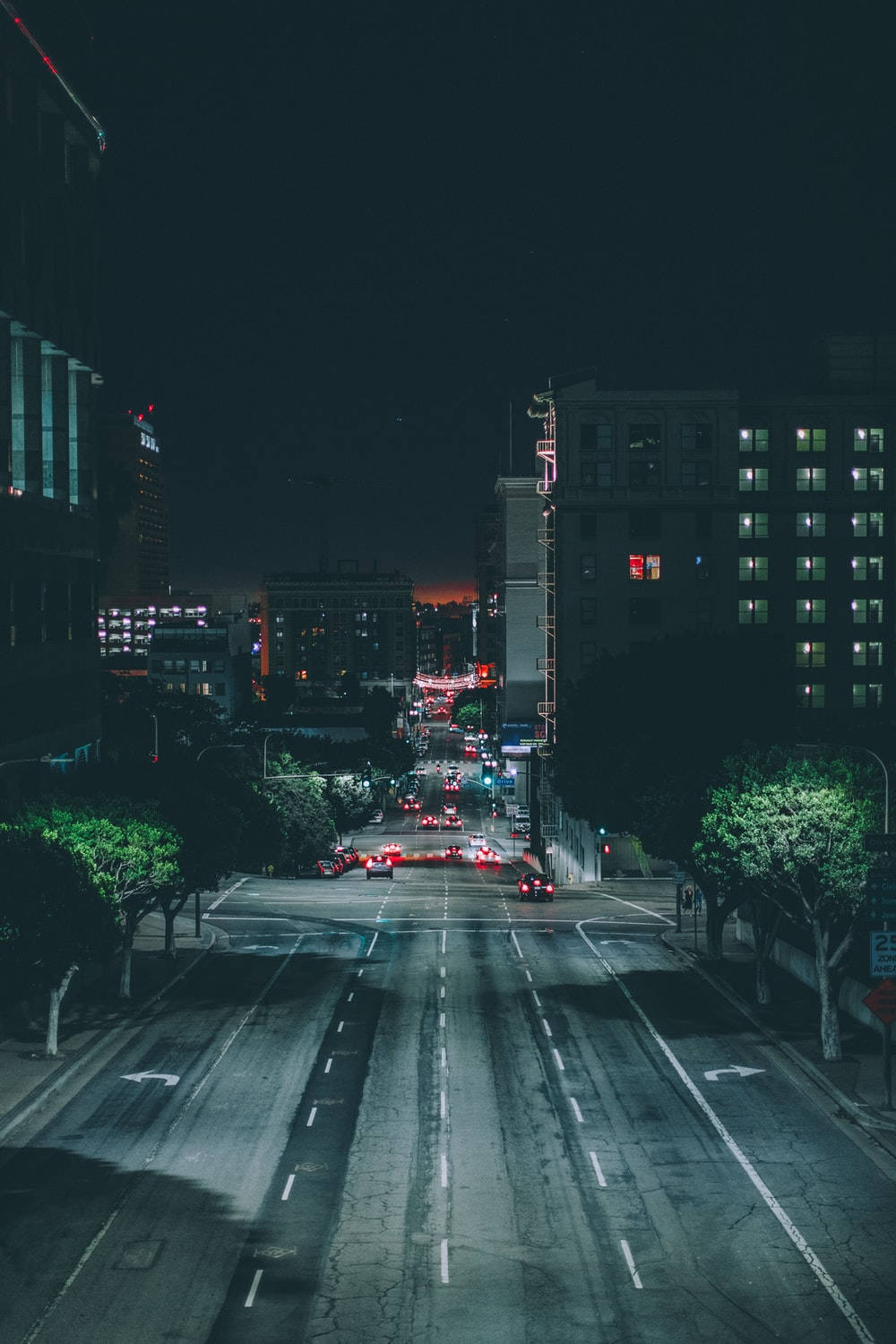 Dark city, Night, city street, HD Phone Wallpaper
