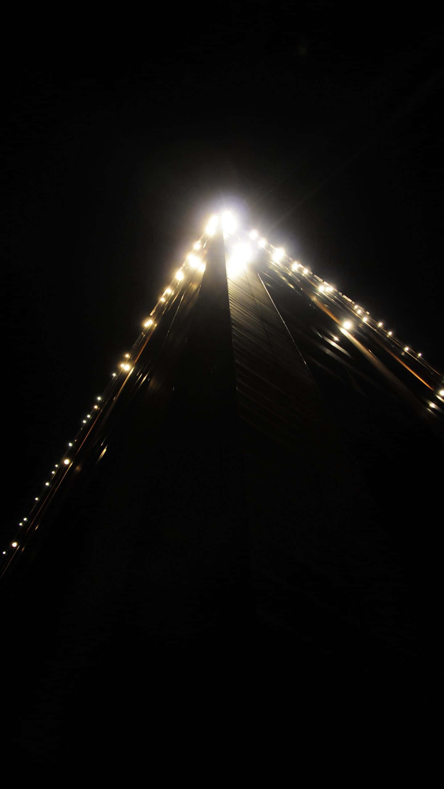 Dark Corner, night shot, bridge, 2K Phone Wallpaper