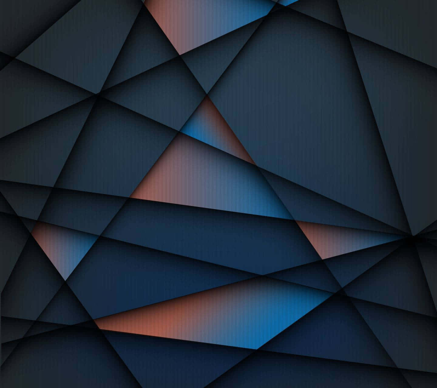 dark abstract polygon background, dark blue, copper, HD Desktop Wallpaper