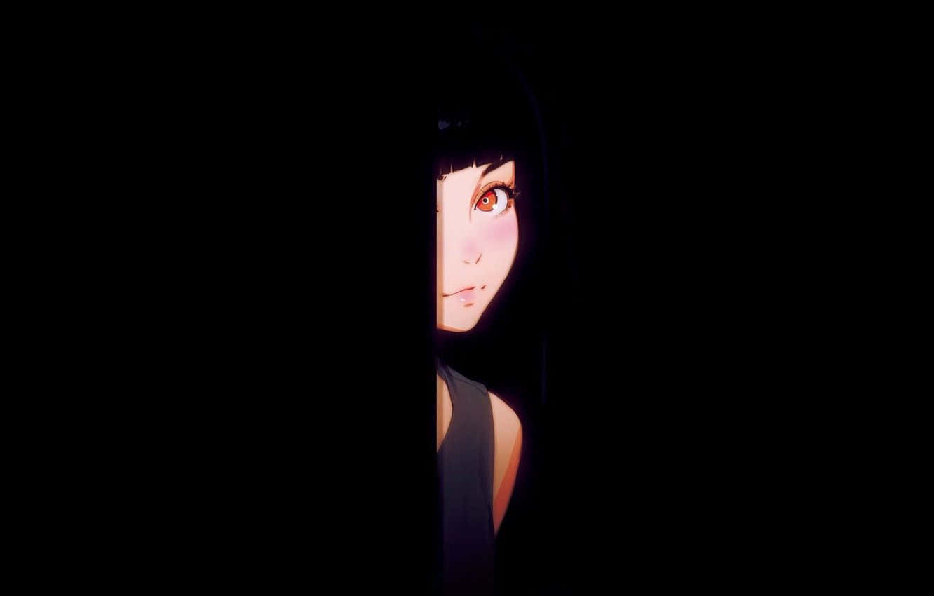 Dark Corner, anime girl, haunted forest, HD Desktop Wallpaper