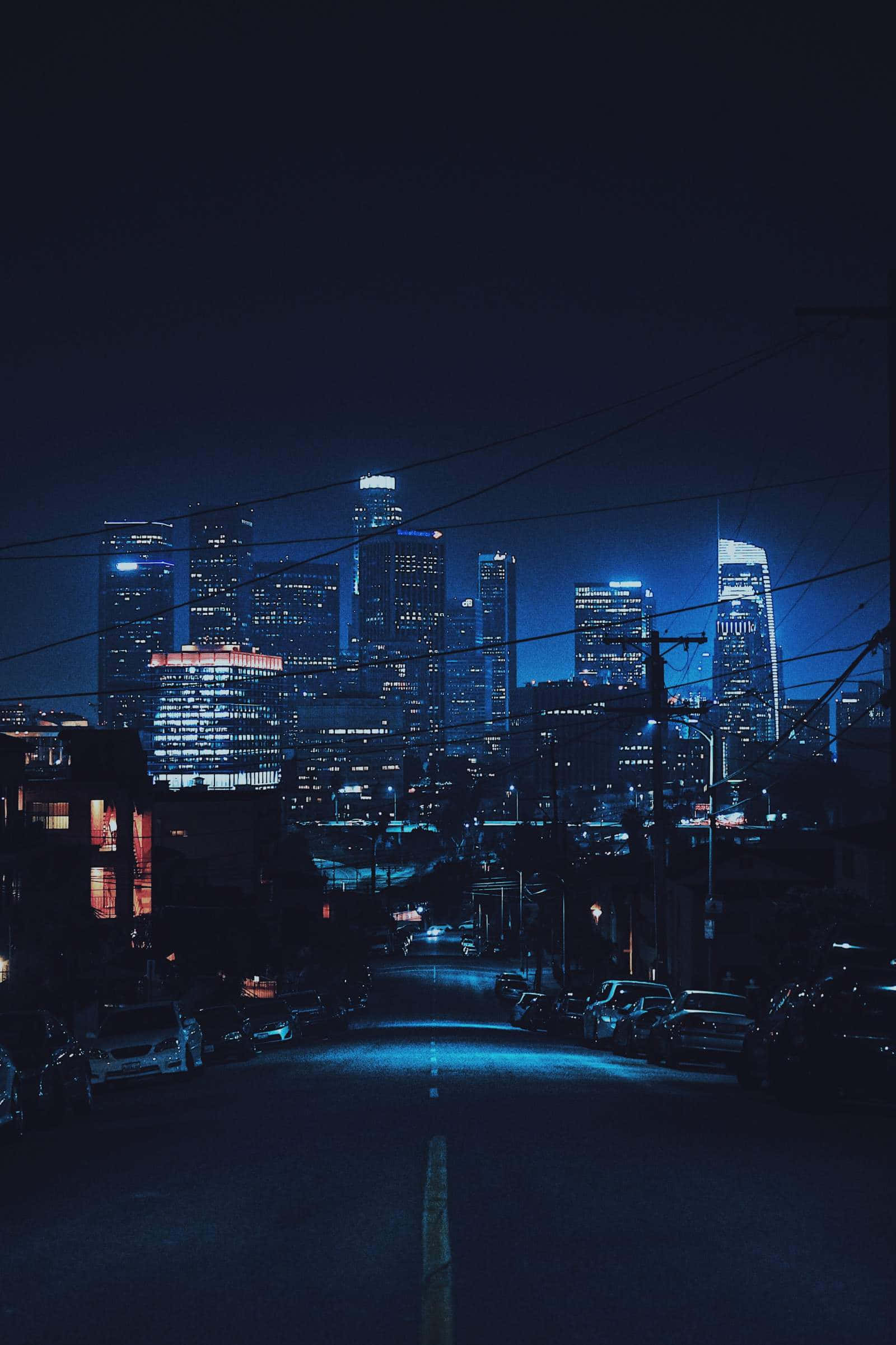 Dark Crossroad, night, urban street, Full HD Phone Wallpaper