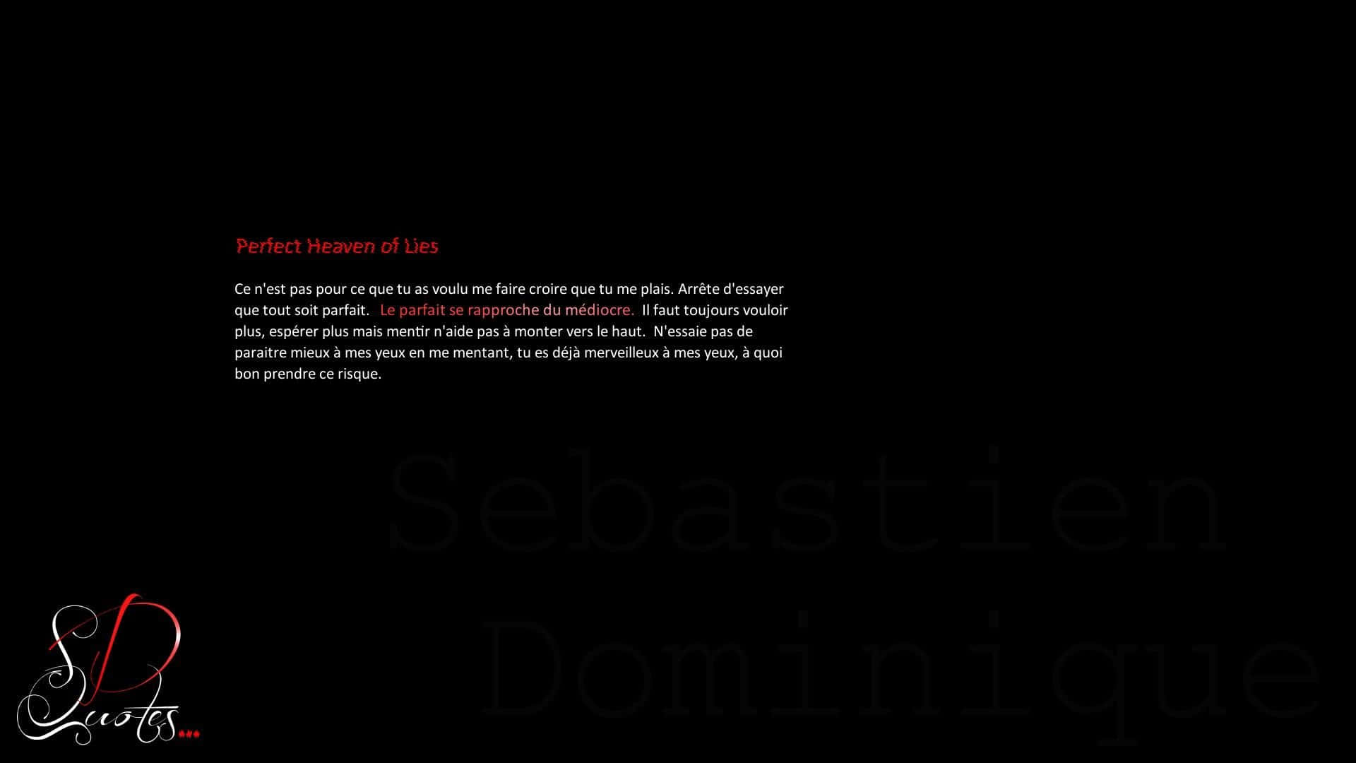 Dark Emo, black background, red and white text, Full HD Desktop Wallpaper