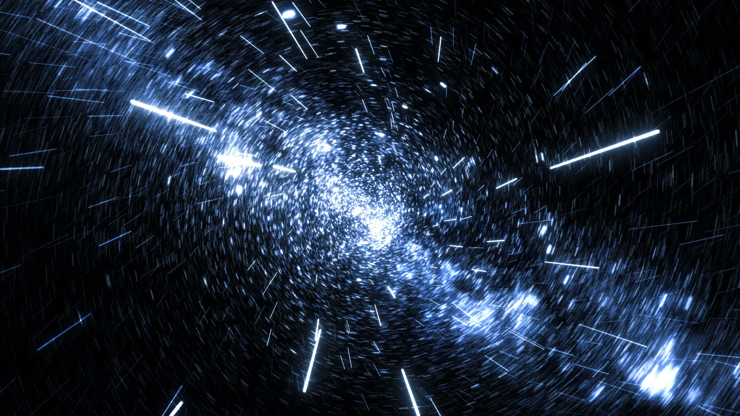 Dark Energy, cosmic tunnel, blue light, Full HD Desktop Wallpaper