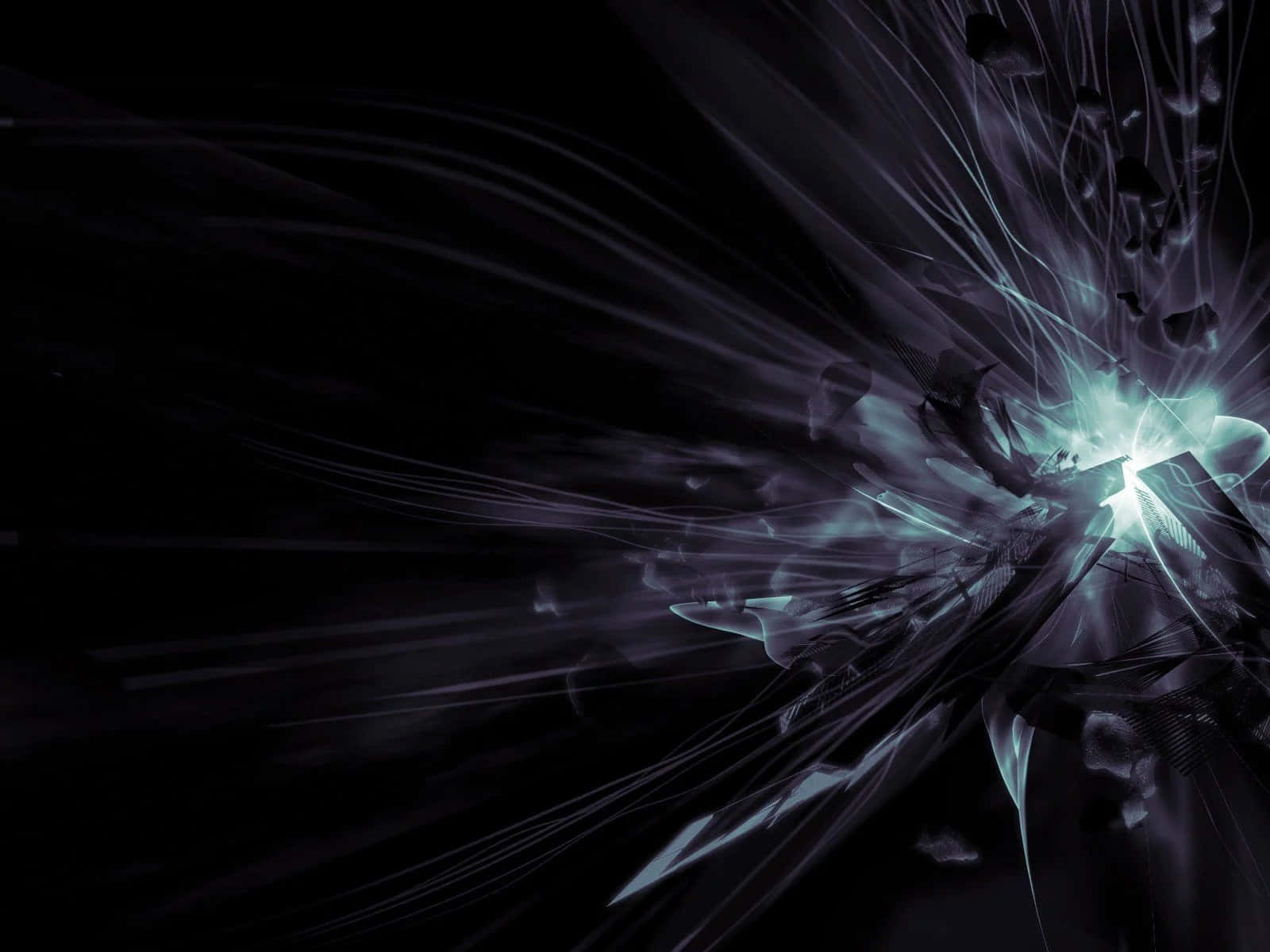 Dark Energy, cyan, dark void, HD Desktop Wallpaper