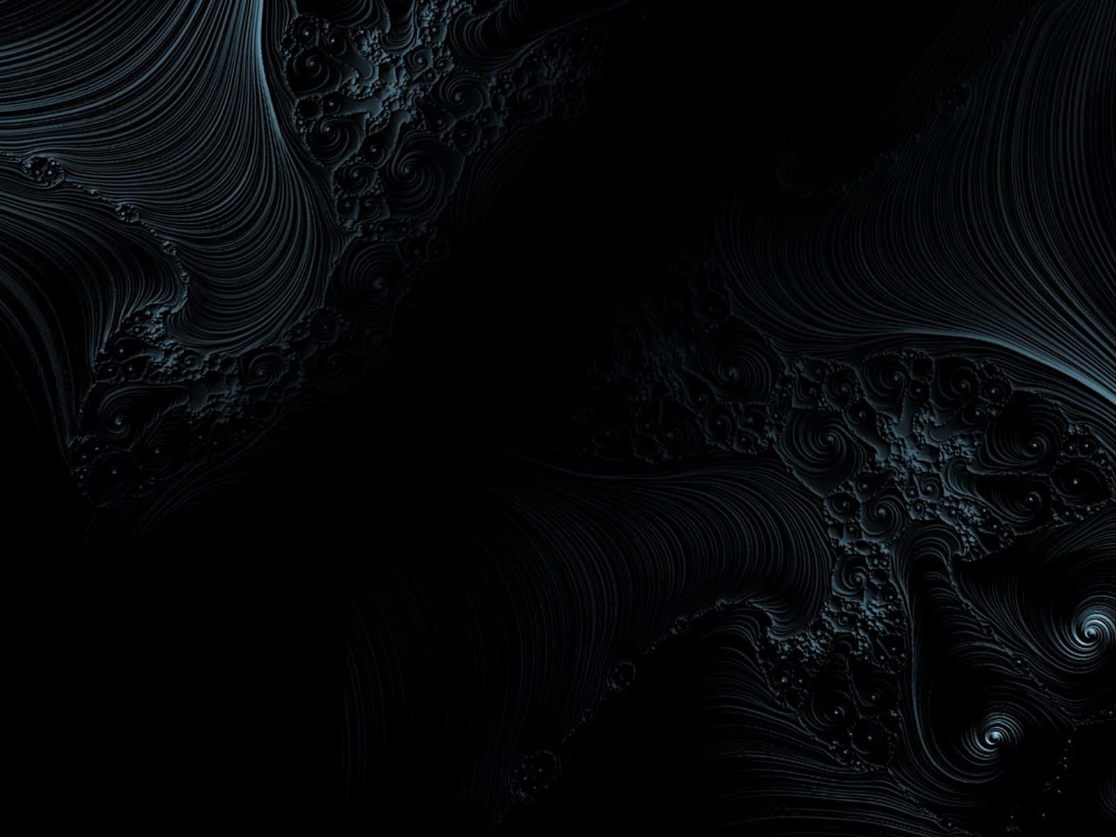 Dark Energy, dark fractal patterns, deep black, HD Desktop Wallpaper