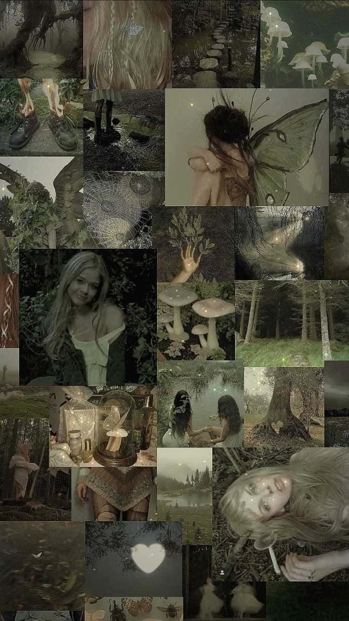 Dark Fairycore, moody forest, fairies, HD Phone Wallpaper