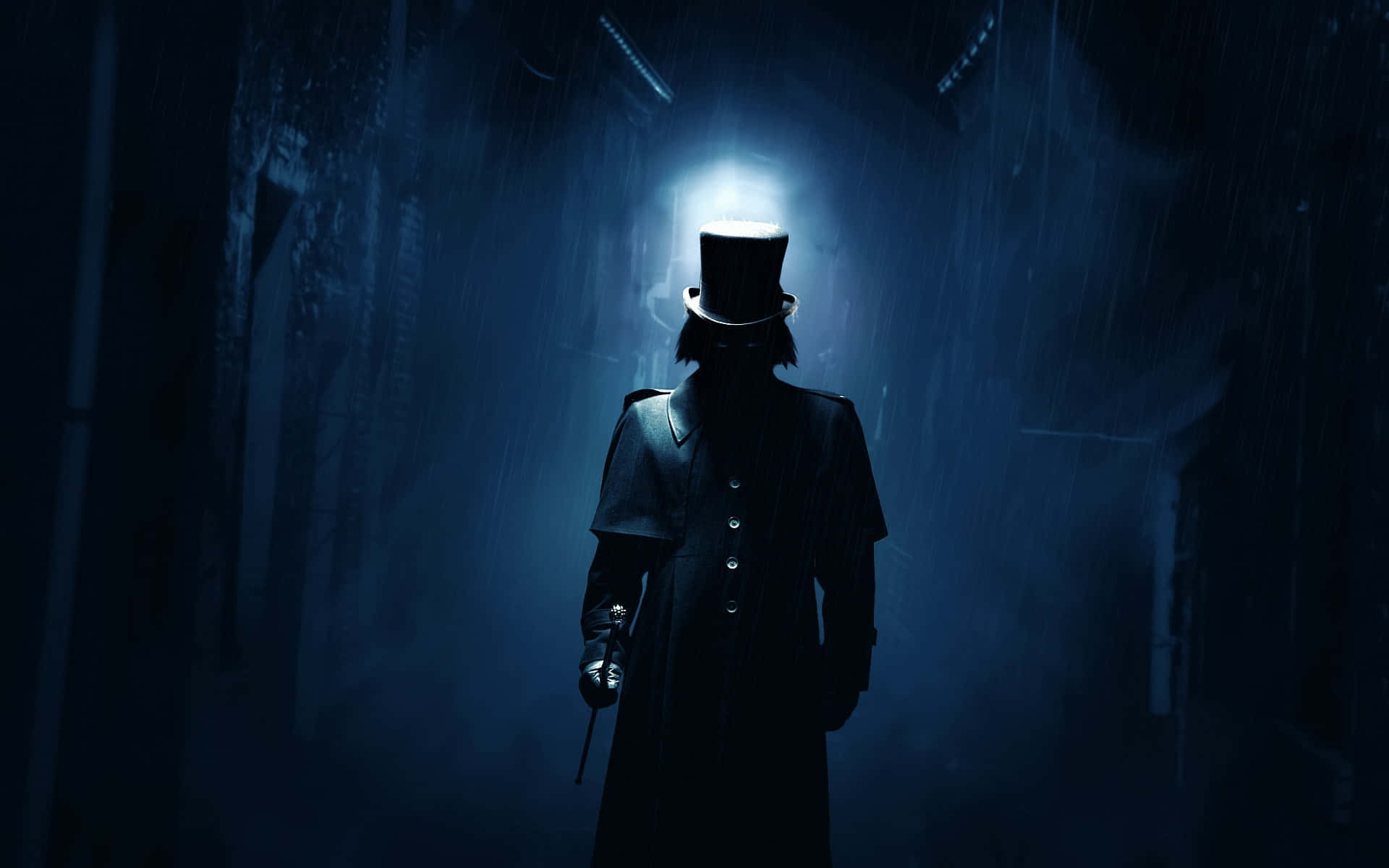 Dark Fear, top hat, trench coat, Full HD Desktop Wallpaper
