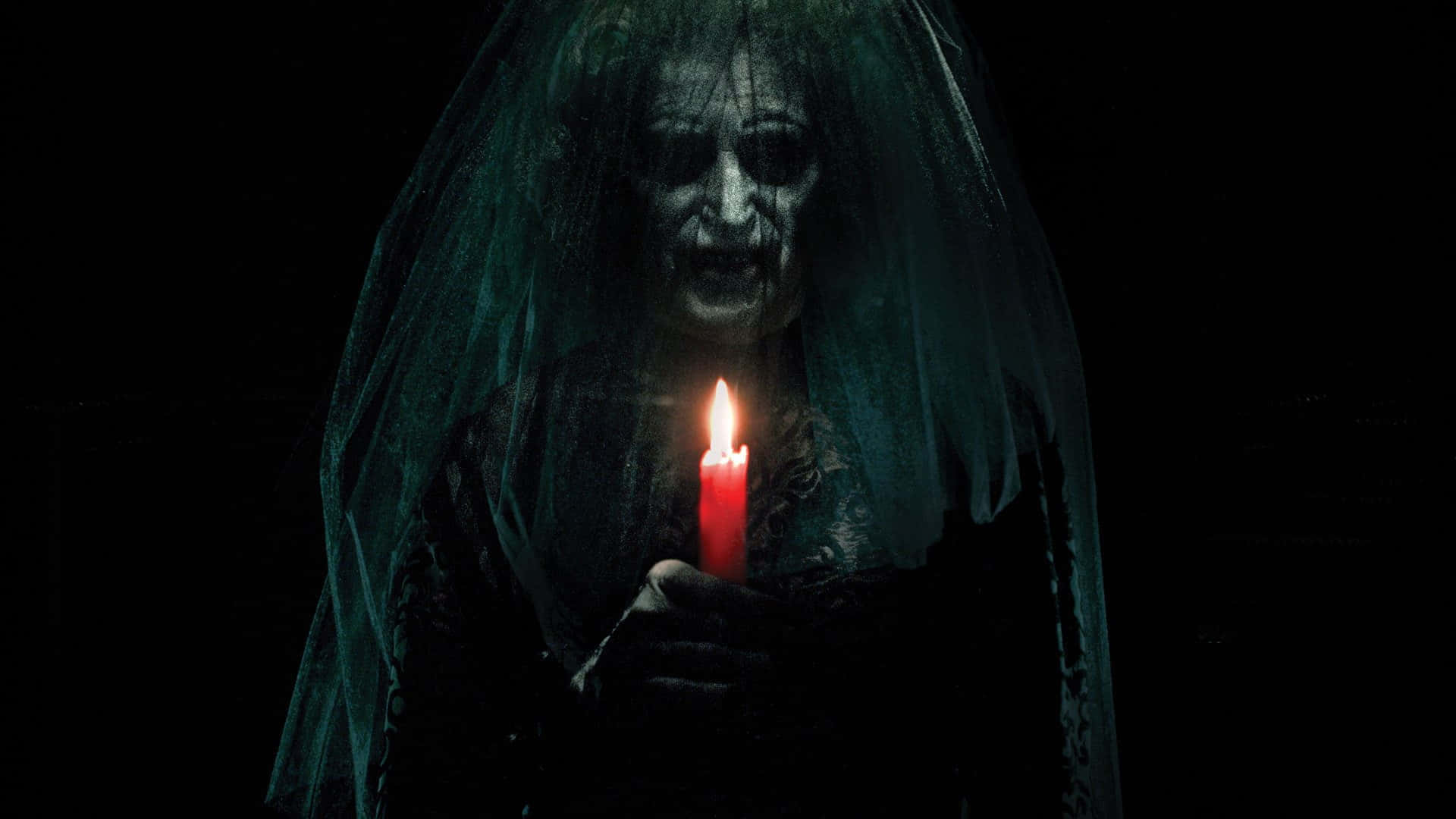 Dark Fear, ghostly figure, tattered veil, Full HD Desktop Wallpaper
