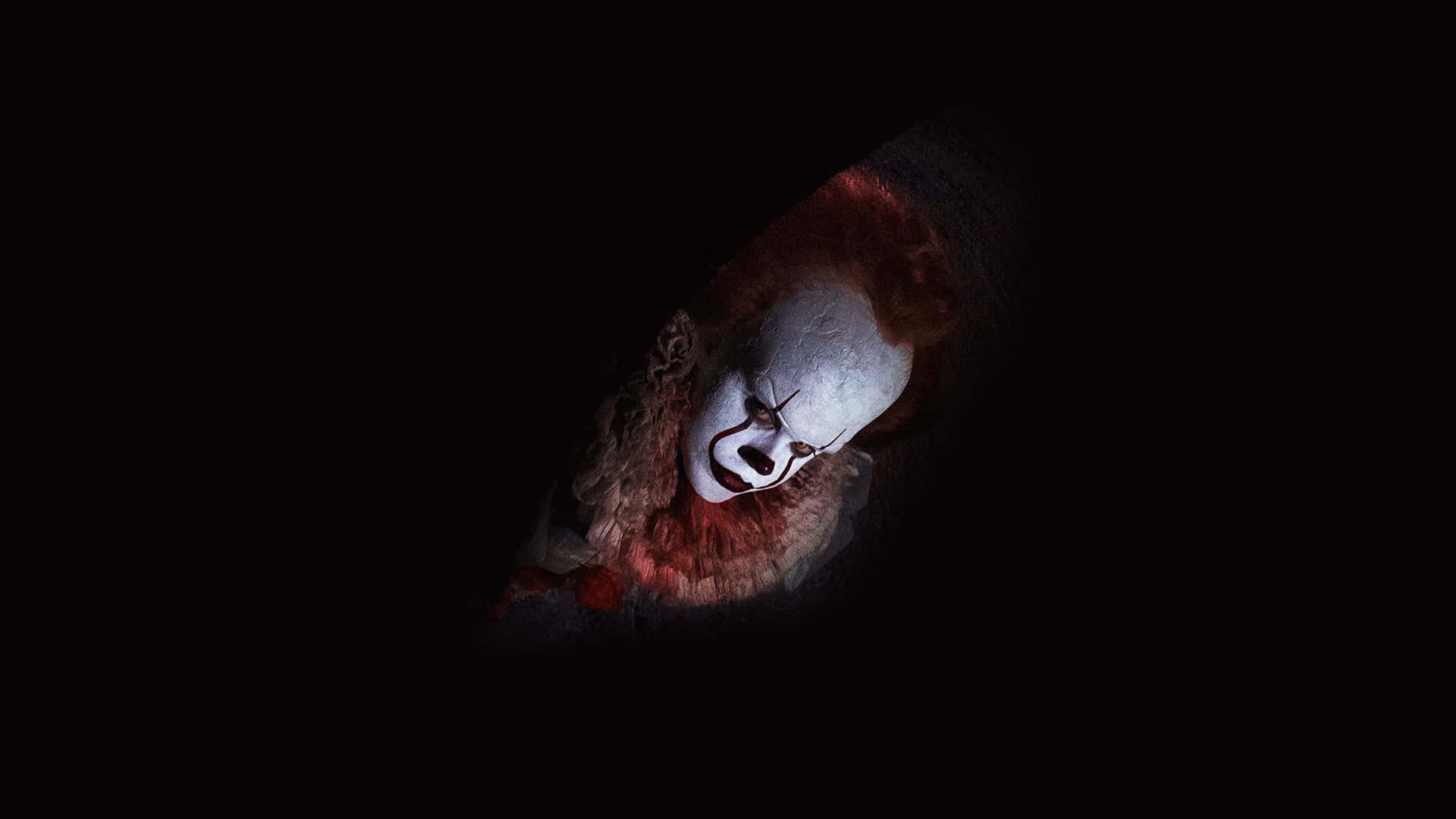 Dark Fear, clown, red hair, Full HD Desktop Wallpaper