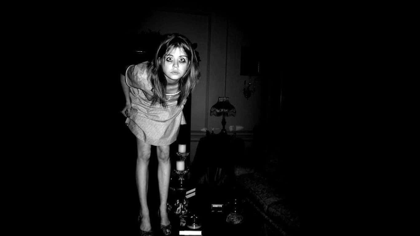 Dark Fear, 1366 x 768, woman, HD Desktop Wallpaper