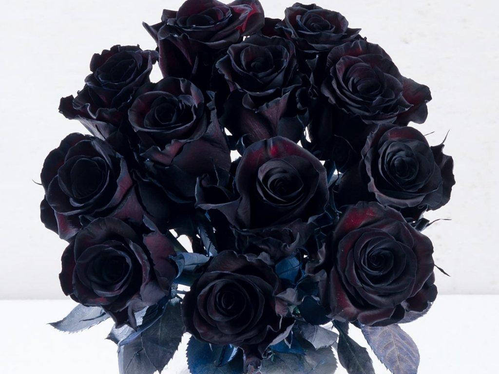 dark rose floral bouquet, deep black roses, subtle red undertones, SD Desktop Wallpaper