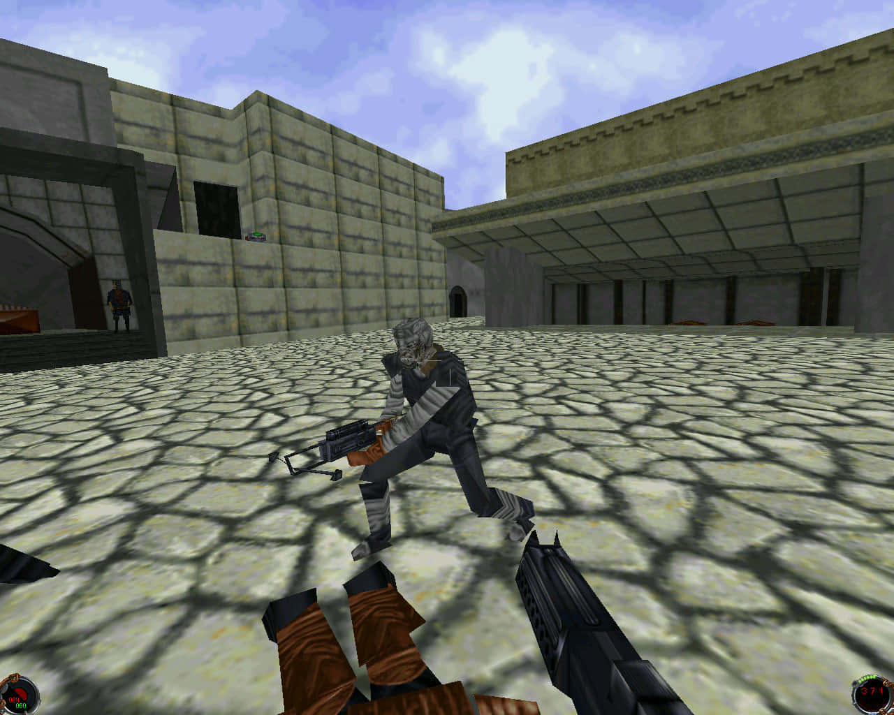 Dark Forces, first-person shooter, desert ruin, HD Desktop Wallpaper