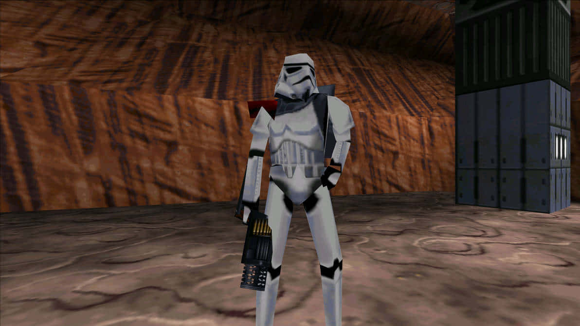 Dark Forces, stormtrooper, alien canyon, SD Desktop Wallpaper