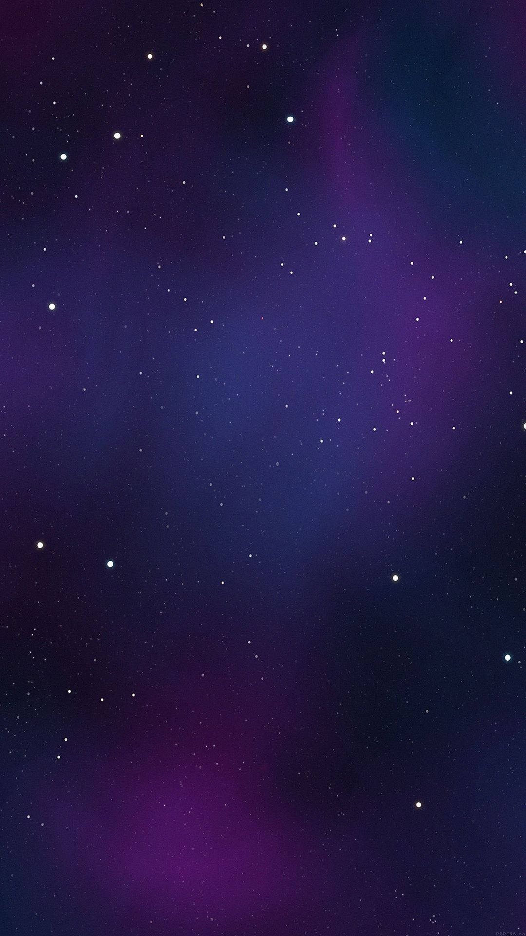 Dark Galaxy, deep purple, blue nebulae, Full HD Phone Wallpaper
