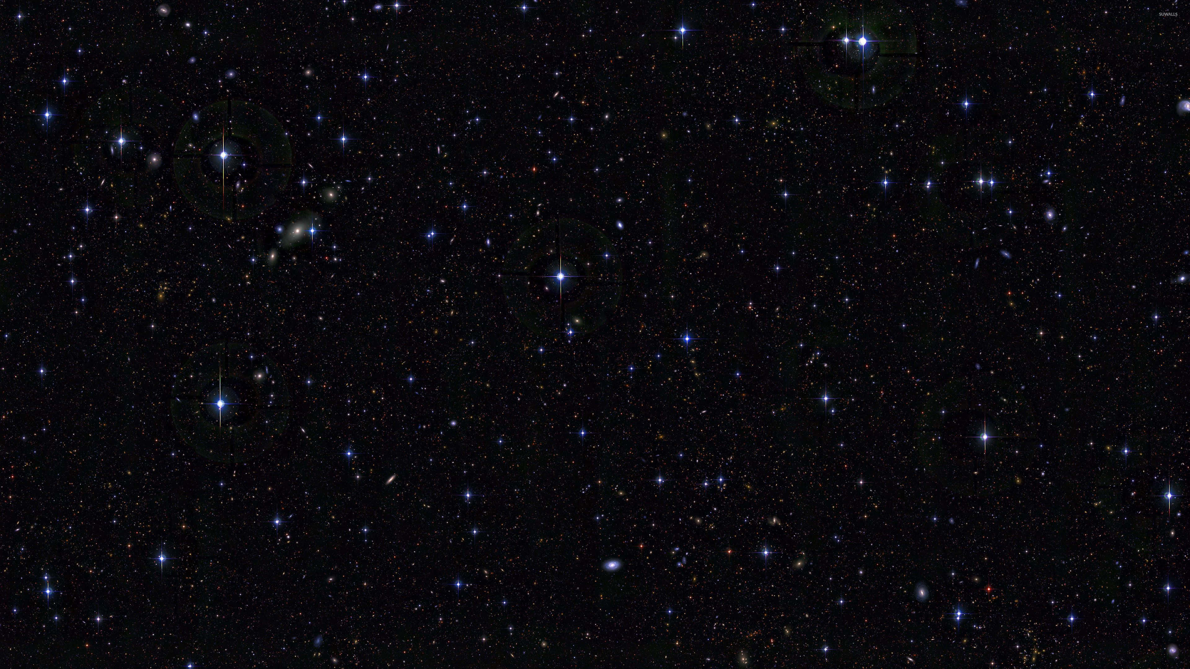 Dark Galaxy, 3840 x 2160, twinkling stars, 4K Desktop Wallpaper