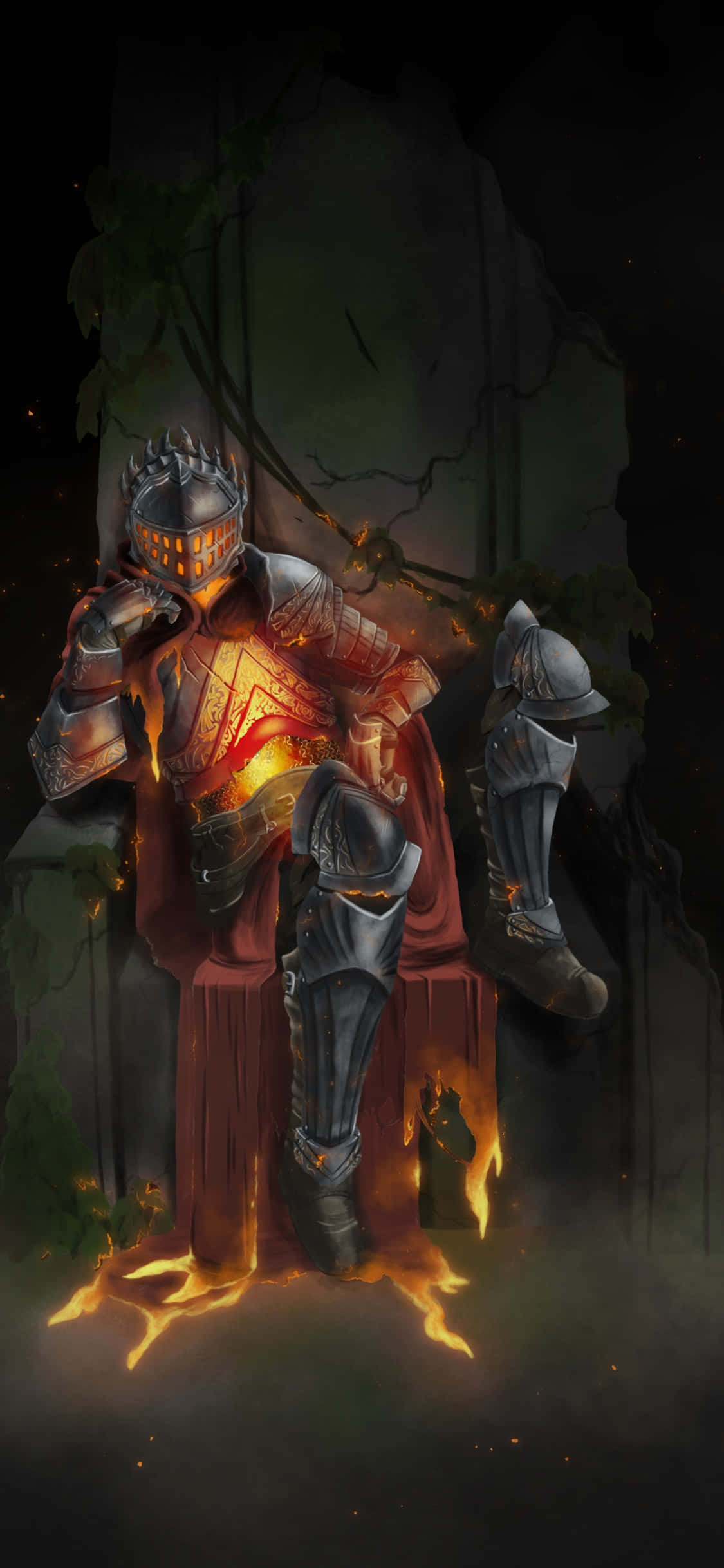 Dark Gaming, knight, ornate armor, Full HD Phone Wallpaper