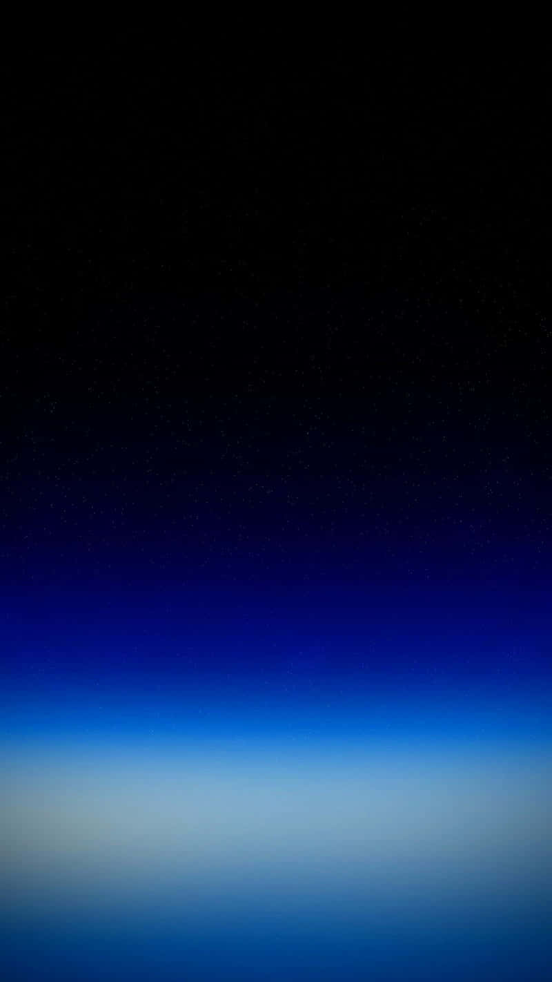 deep space, glowing blue horizon, starfield, HD Phone Wallpaper