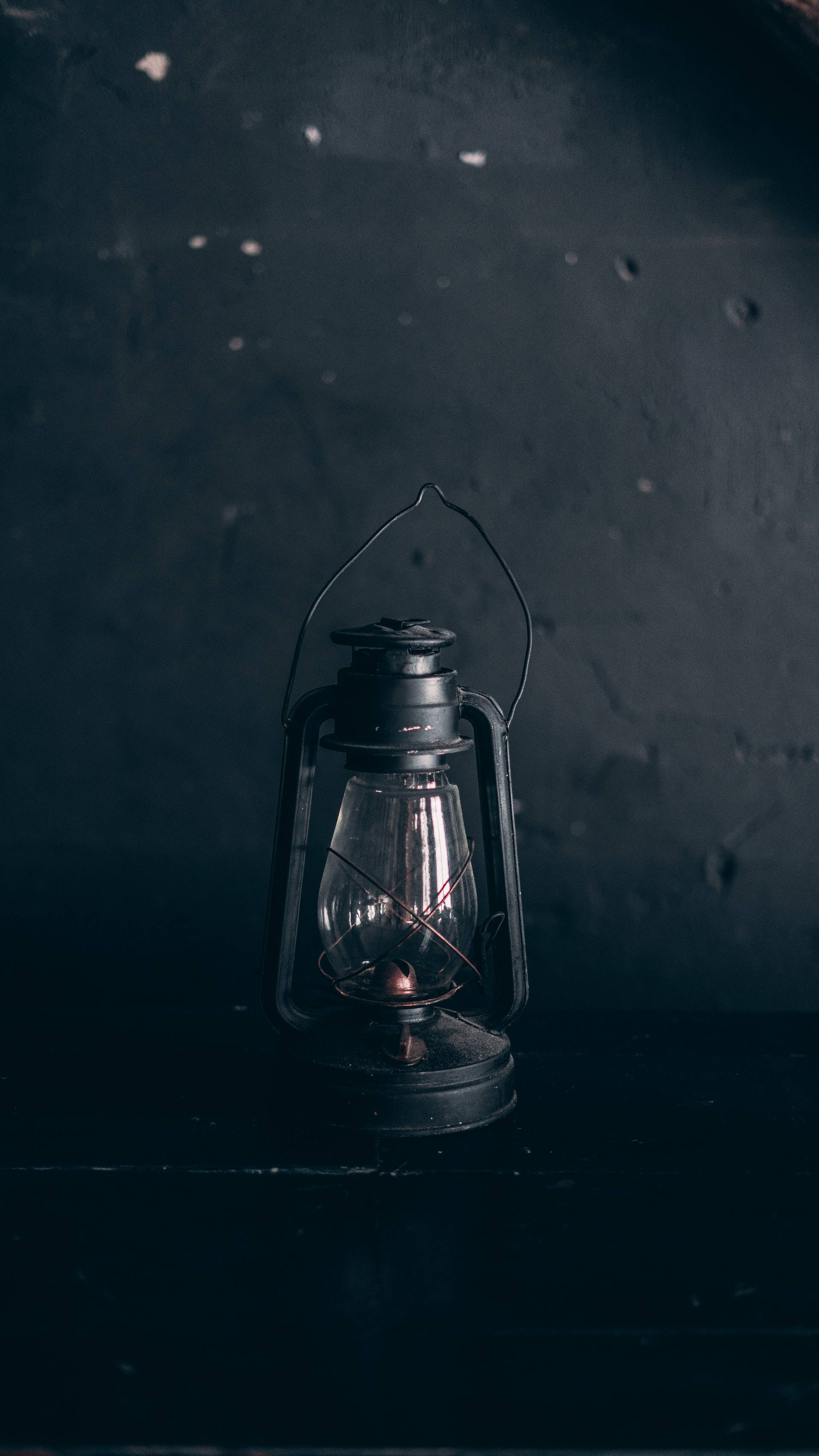 Lantern, Dark Gray, glowing flame, 2K Phone Wallpaper