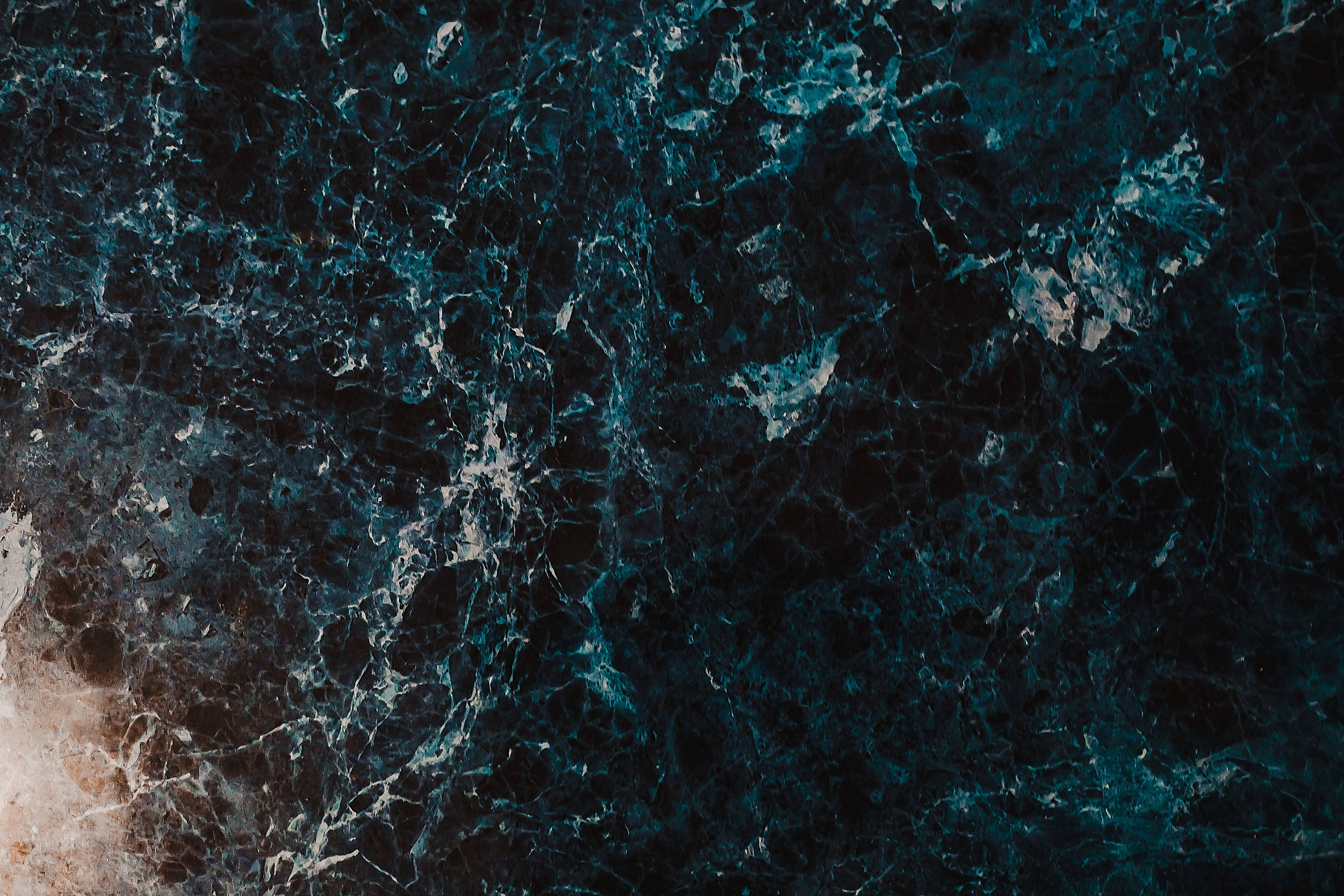dark green, abstract limestone marble, white veining, 5K Desktop Wallpaper
