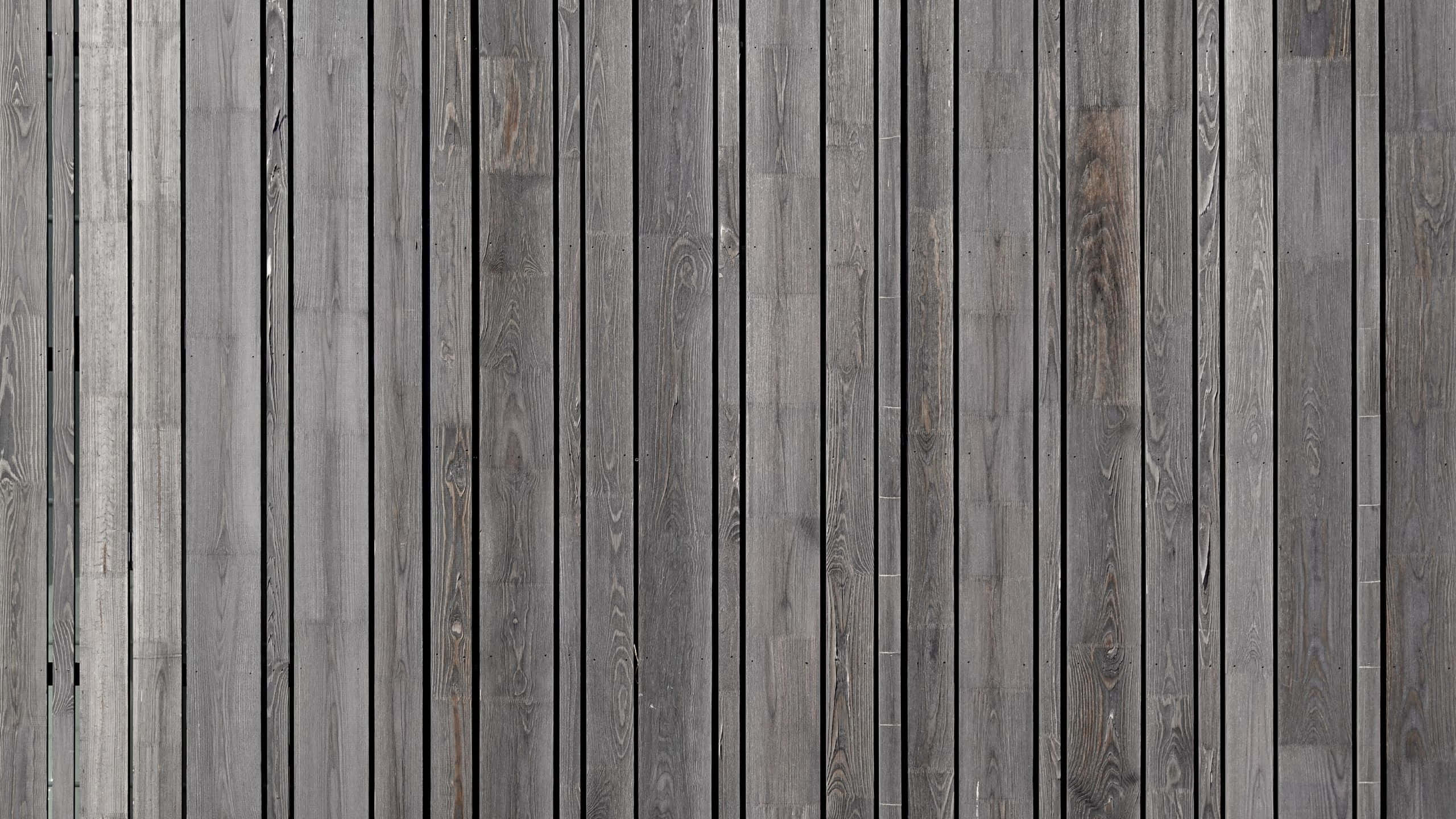 Dark Grey Aesthetic, fence, vertical gray weathered wooden planks, 2K Desktop Wallpaper