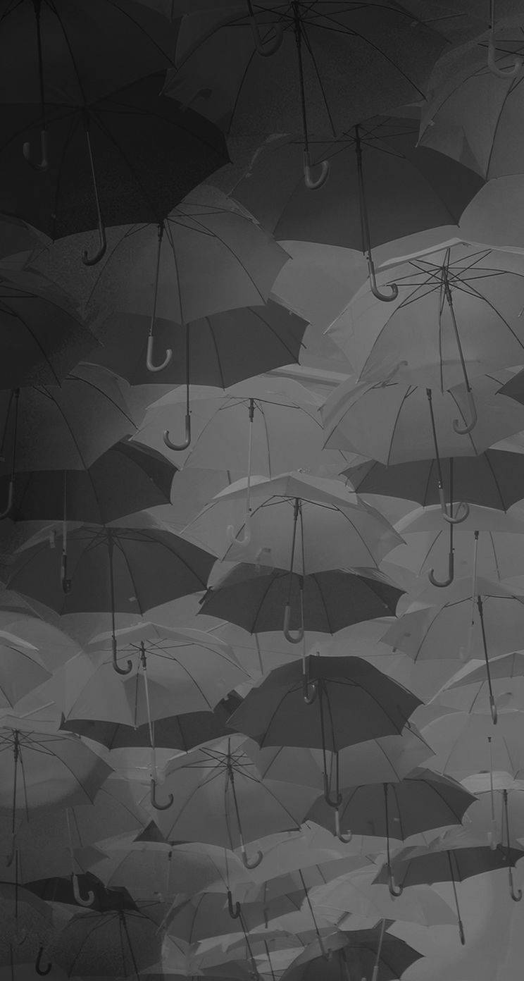 Umbrella Ceiling, Dark Grey, iPhone, HD Phone Wallpaper