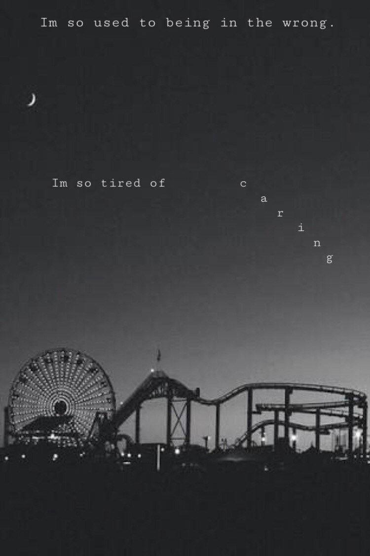 Dark Grey iPhone, amusement park, crescent moon, SD Phone Wallpaper
