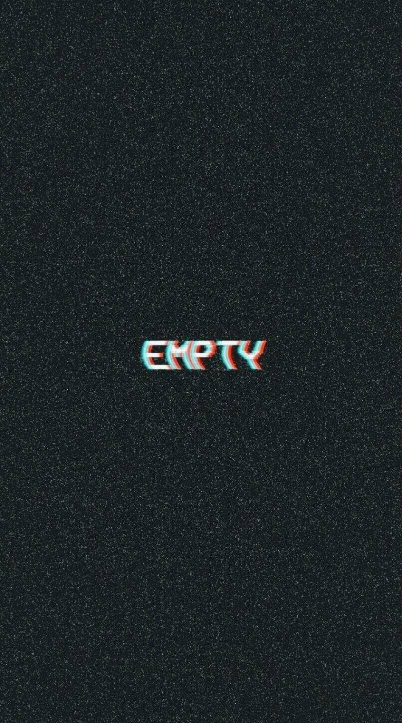 empty, red and cyan glitch effects, dark grainy background, HD Phone Wallpaper