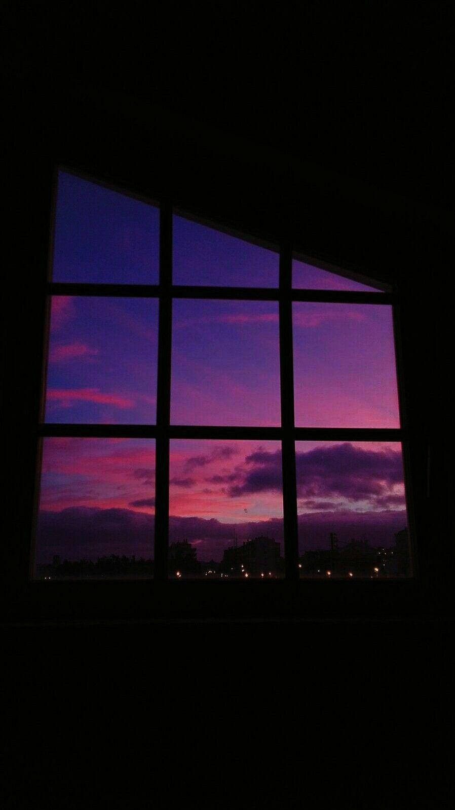 twilight sky, deep purples, pinks, HD Phone Wallpaper