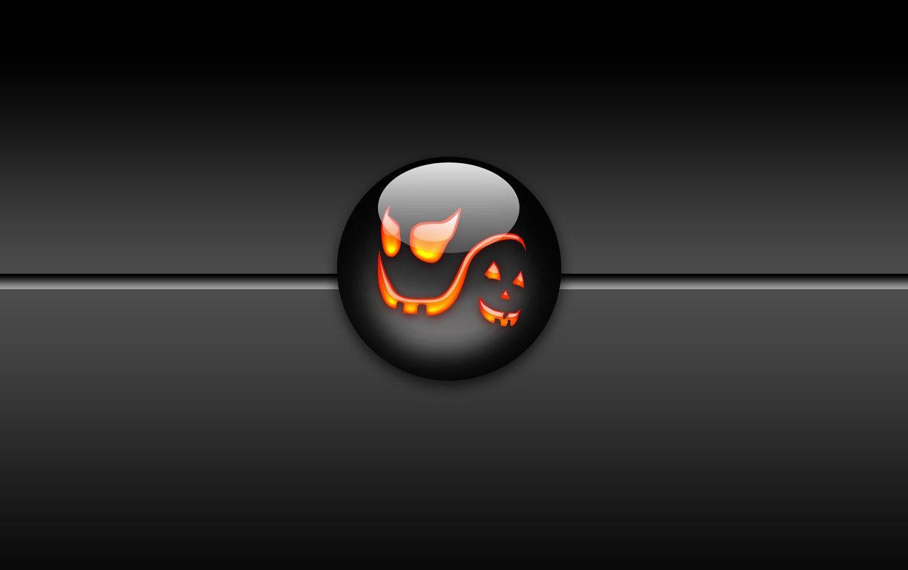 Dark Halloween, jack-o'-lantern, devil horns, HD Desktop Wallpaper