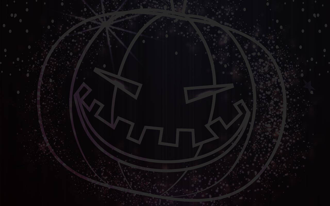 Dark Halloween, jack-o-lantern, jagged grin, HD Desktop Wallpaper