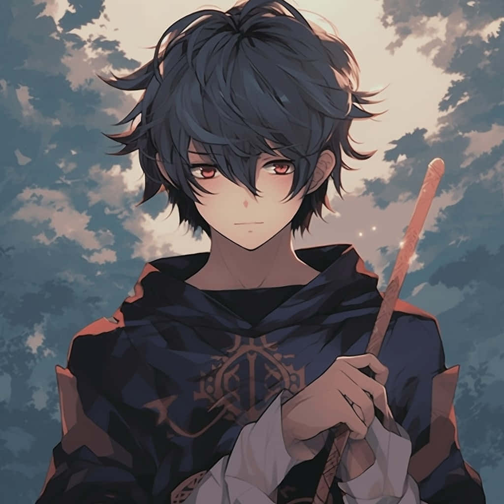 grunge aesthetic, anime boy, dark hair, SD Desktop Wallpaper