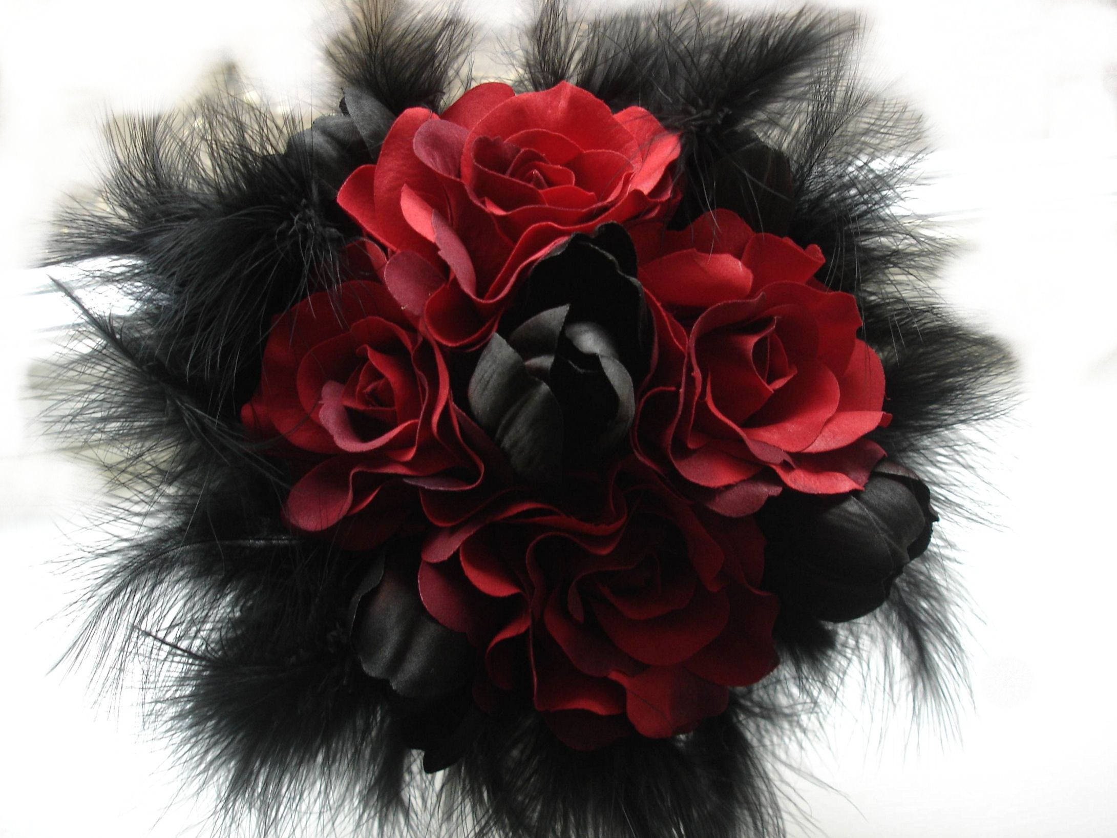 black and red roses, deep red roses, black roses, Full HD Desktop Wallpaper