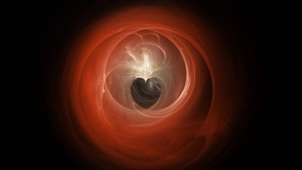 Dark Heart, vortex, red vortex, SD Desktop Wallpaper